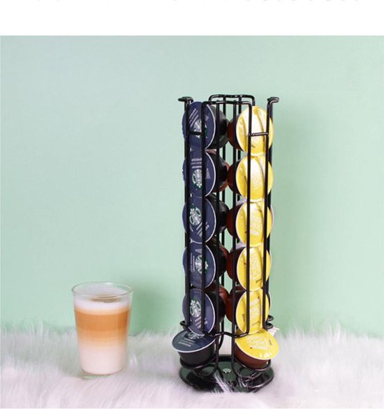 TDR-Draaibare Dolce Gusto capsulehouder  24st zwart