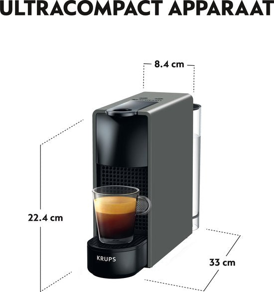 Krups Nespresso Essenza Mini XN110B - Koffiecupmachine - Grijs
