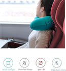 Zelfopblaasbaar U-vormig nekkussen - Groen