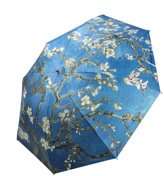 Opvouwbaar paraplu - Zonbescherming Anti-Uv UPF50 + -Windproof- Stevig paraplu - Automatisch -Van Gogh