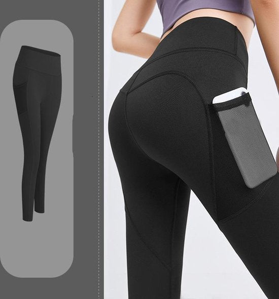 Fitness Yoga Legging Dames - Zwart XL
