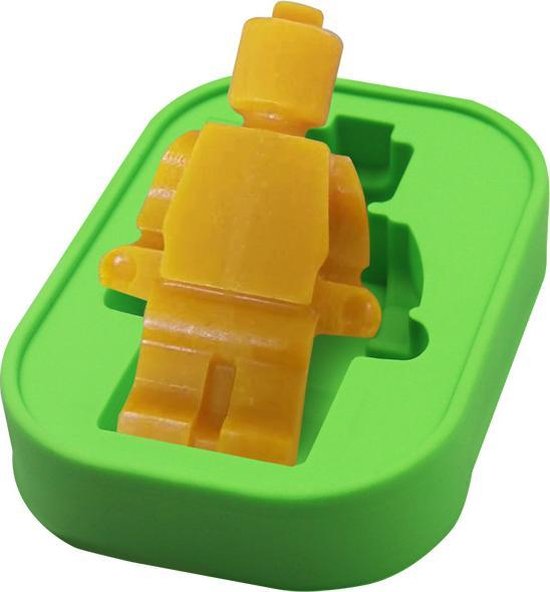 TDR- Brick robot siliconen ijsbakvormset - 5 delig