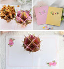 Grote 3D wenskaart met een bosje Bloemen- Inclusief envelop-perfect voor diverse gelegenheden-moederdag