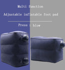 Opblaasbaar voetkussen - 3 hoogtes - Vliegtuigbedje - blauw