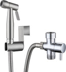 5 delige RVS Bidet Handdouche-Bidet Sproeier Set-Bidetkraan-zilver