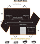 TDR Hondendeken Auto Achterbank 137x147 cm Zwart/Oranje