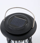 Multifunctionele Compacte Kampeerlamp met Powerbank - Duurzaam, Dimbaar & Waterdicht - USB/Zonne-Energie Opladen - Ideaal voor Outdoor & Tuin-zwart