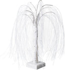 Stijlvolle LED Wilgenboom Lamp 50cm hoog met 7 modi-voor Woonkamer en Slaapkamer - Dual Power (USB & Batterij), Warm Wit Sfeerlicht, Energiezuinig & Veelzijdig Design-wit