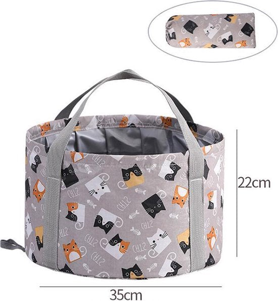 Opvouwbaar waterdicht bad 21L - geschikt voor voetenbad