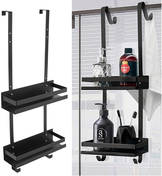 Handdoek badkamer hangmand deurrek dubbele doucheruimte hang