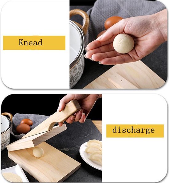 Tortilla pers - ook geschikt voor maken Taco's, Burrito, Wrap, Dumplings en Taartbodems - Duurzaam Gebruik - natuurlijk massief hout