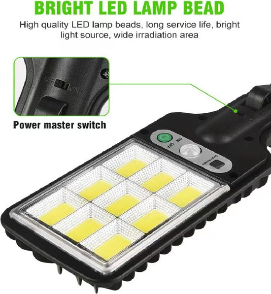 Zonne-energie Tuinverlichting met Afstandsbediening & Sensor