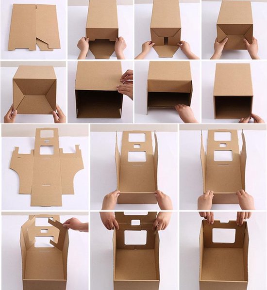 5 Stuks Kartonnen schoenen opbergdoos - vouwbaar - 35cmx23.5