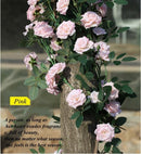 2 Stuks Klimop Slinger -simulatie rose vine roze