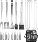 25-delige Roestvrijstalen Barbecue Gereedschapset met Tas
