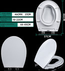 2-in-1 Toiletbril voor Gezinnen met Kinderen - Veilig, Stil en Verwijderbaar Kinderzitje - Praktisch en Functioneel-wit