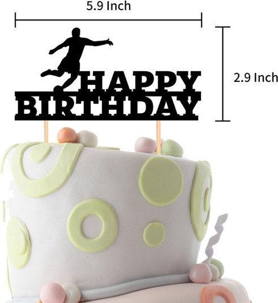 47 delig verjaardagset - Thema: Voetballen - Versiering voor feestjes, verjaardag - feestdecoratie