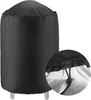 TDR - Grillhoes Buiten Ronde Barbecue- Afdekking Waterdicht UV-Bestendig Stofdicht Barbecuehoes Tuin Patio Ronde BBQ Grill Cover Perfect voor Weber en Ronde Barbecue Grill V1C05 - 62 x 105cm - Zwart