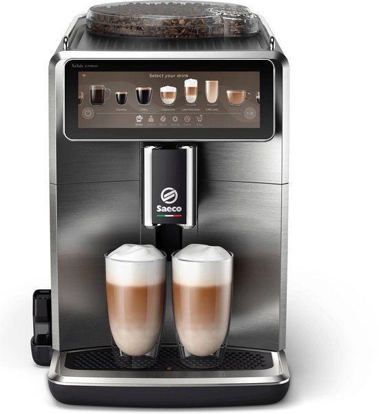 Saeco Xelsis Suprema SM8889/00 - Espressomachine - 22 Soorten Warme Drankjes - Zilver - + AquaClean Filter