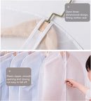 6 Stuks transparante stofhoezen voor kleding met Rits - Kledinghoezen-Kledingzakken-Middelgroot 60*100CM