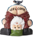 Grappige tuinkabouter met blote billen-Welcome -tuindecoratie