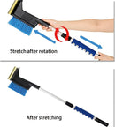 3-in-1 ijskrabber/sneeuwveger + noodhamer, uitschuifbaar