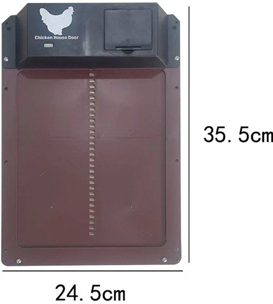 Automatisch Kippenluik op batterijen met sensor