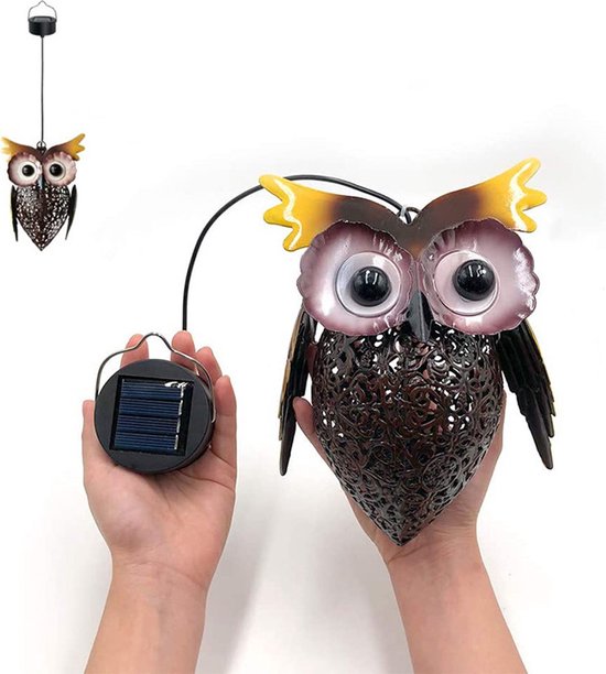 Xtraworks -Solar uil Lantaarns voor Tuin- tuindecoratie-IP65