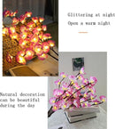 kunst plant/tak met licht paars phalaenopsis - extra leuk vo