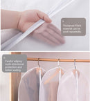 6 Stuks transparante stofhoezen voor kleding met Rits - Kled