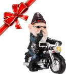 Tuinkabouter motorfiets dwerg - waterdicht tuindecoratie - grappige motorcadeaus - balkondecoratie