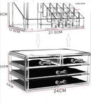 Make-up Organizer - Cosmetica- en Sieradenopslag - 4 Laden - Transparant - Acryl