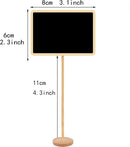 20 stuks Uniek Krijtbord op Houten Standaard- Compacte en St