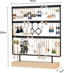 72 Gaatjes Oorbellenrek - 3 Niveaus - Duurzaam Metalen