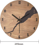 Creatieve, eenvoudige houten wandklok