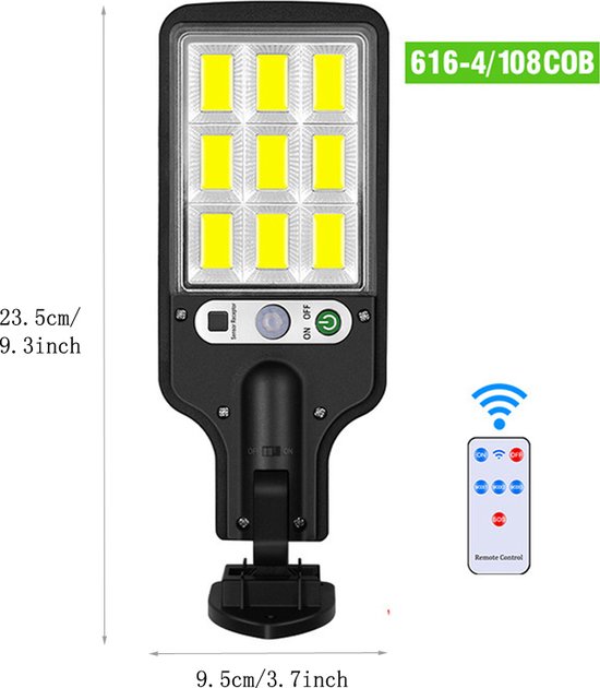 Zonne-energie Tuinverlichting met Afstandsbediening & Sensor