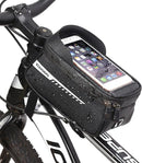 Waterdichte Fietsstuurtas Met Aanraakscherm En Zonneklep, Fietstelefoontas Met Grote Capaciteit (voor Iphone Samsung En Andere Smartphones Onder 6,5 Inch)-  zwart 21 * 9 * 10,5 cm