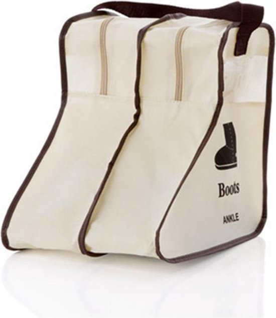 2 stuks Laarsjes opbergzak - Bescherming lage dames laarzen - Boots Organizer - 28x24x29cm - Beige