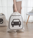 Set van 3 grote Linnen Opbergzakken 80x60 cm 226 L