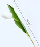 Merkloos 10 Kunst Tulpen - Realistisch, Duurzaam & Wit