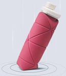 TDR - Outdoor draagbare opvouwbare waterfles roze 600ML