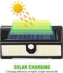 Solar LED Licht voor Outdoor Tuindecoratie - 190 LED Verlichting Met 4 Werkmodi en Bewegingssensor- IP65 Waterdichte