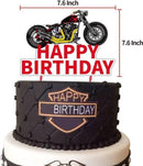 46 delig - verjaardagset - Thema: Motor Harley Davidson - Versiering voor feestjes, verjaardag - feestdecoratie