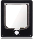 Premium Kattenluik Zwart 4-standen Weerbestendig