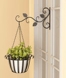 Metalen Wandhangers voor Bloempotten – Sierlijk Bladontwerp