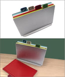 Snijplanken set - inclusief houder - 4 Snijplanken - Antibacterieel - Antislip