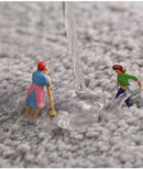 Luxe Absorberende badmat/deurmat 40x60 cm grijs - antislip