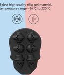 TDR - Siliconen ijsblokjesvorm - ijsbal Maker Met Deksel - ijsklontjes maken - 6 vormen - Thema: Schedel