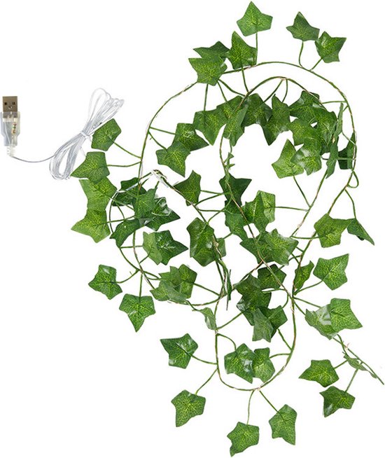 Xtraworks -led lichtsnoer esdoorn klimop slinger werkt op USB- 2meter 20 lampjes