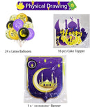 39-delige feestdecoratie set - Eid Mubarak / Ramadan